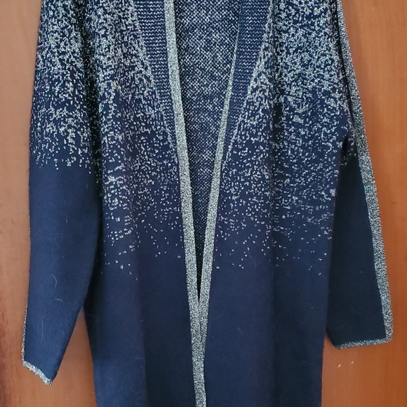 Ladies Long Open Cardigan - Picture 4 of 5
